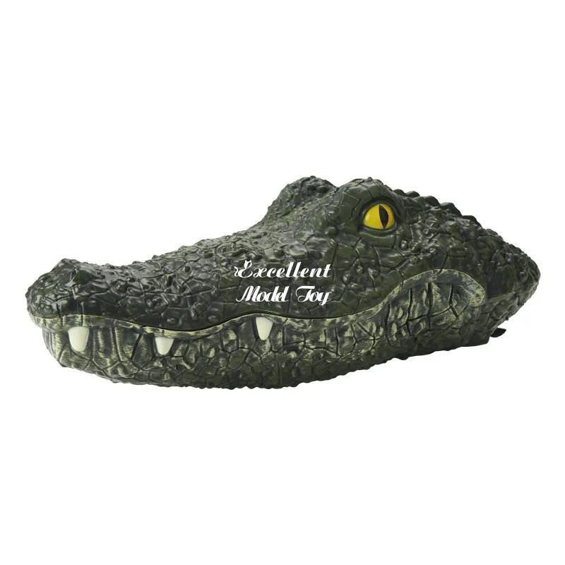 Q2 2.4G Remote Control Crocodile Head, RC Animals, Electric Funny& Scary Toy, Swim in Water, Joke& Trickery, Boy Christmas Kid Birthday Gift, 2-1