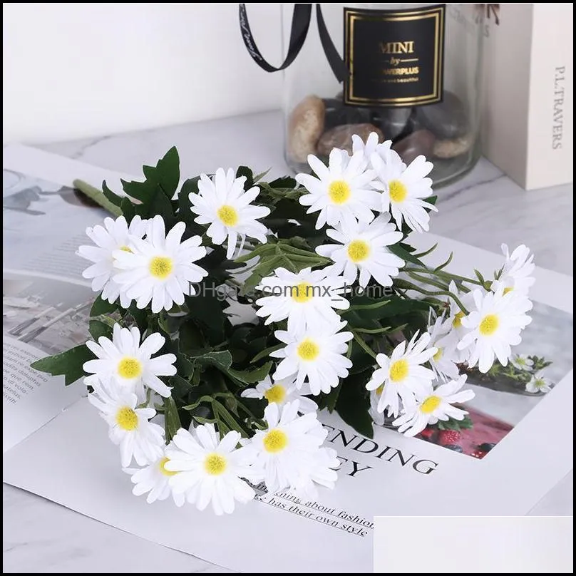 Simulation Small Daisy Rural Style Home Decoration Flower Chrysanthemum Fake Greenery Artificial Plants Decorative Flowers & Wreaths