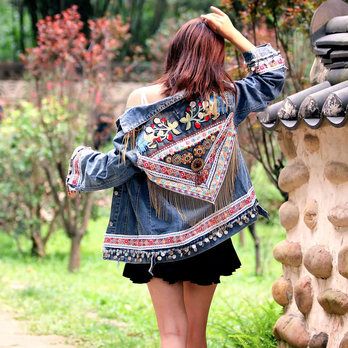 Boho style jackets sale