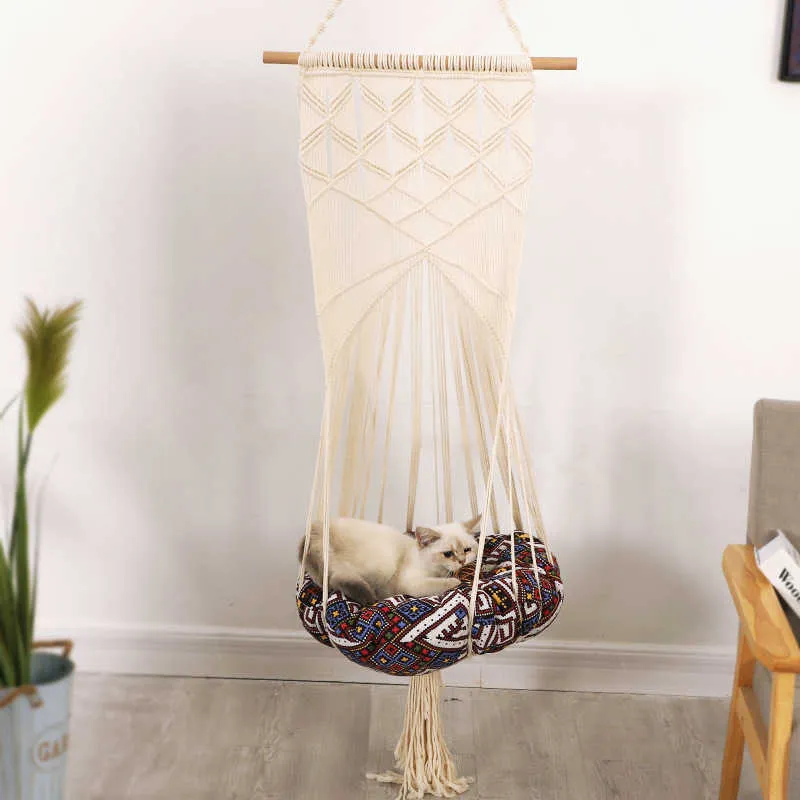 thumbnail image 2 of How To Make A Macrame Hanging Cat Bed At Saul Carroll Blog 2 of 14