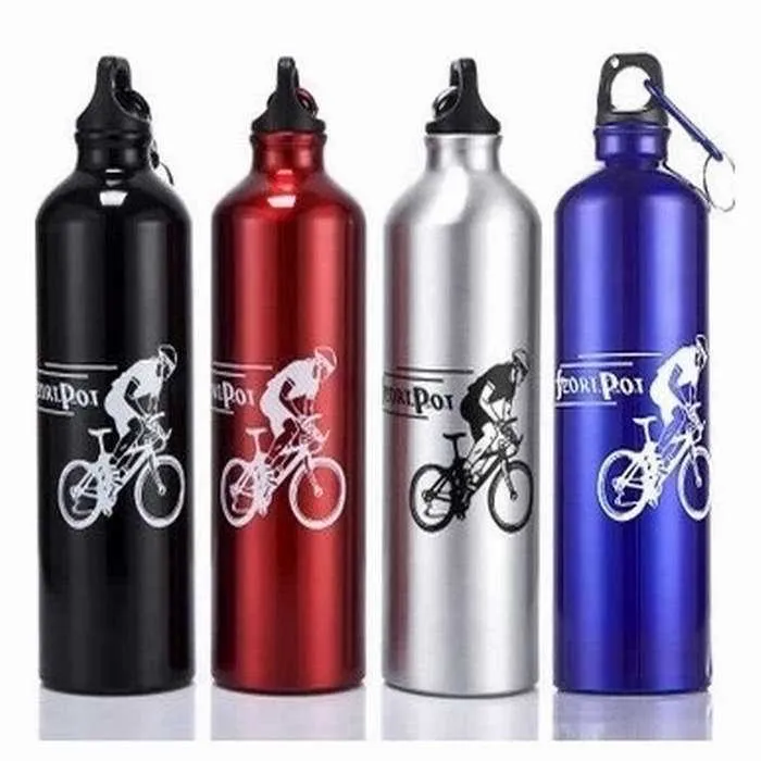 Nouveau 750 ml en alliage d'aluminium cyclisme Camping vélo sport bouteille d'eau vélo bouteille d'eau Bidon Cycliste Y0915