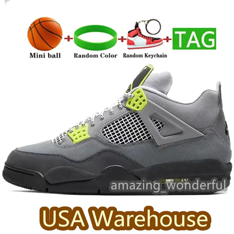 Chaussures de basketball confortables Livraison rapide de l'entrepôt américain 1S 4s Rouge Thunder Noir Black Cat Sail Military Pollen Royal Flint Entraîneurs en plein air Sneakers avec boîte