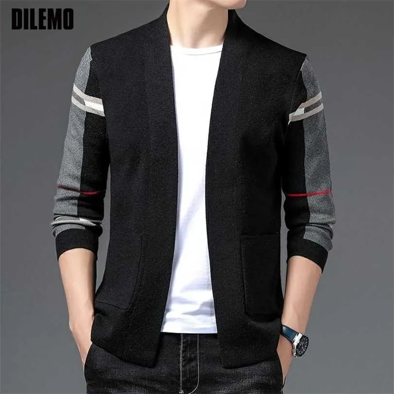 Grado superiore Designer Brand Luxury Fashion Cardigan in maglia Maglione Uomo Casual Cappotti alla moda Giacca Autunno Abiti invernali 211214