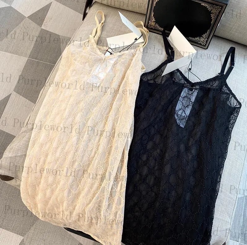 클래식 자카드 여성 잠옷 2 색 섹시한 레이스 나이트 가운 여름 소프트 터치 자수 잠자기 원피스 수면 착용