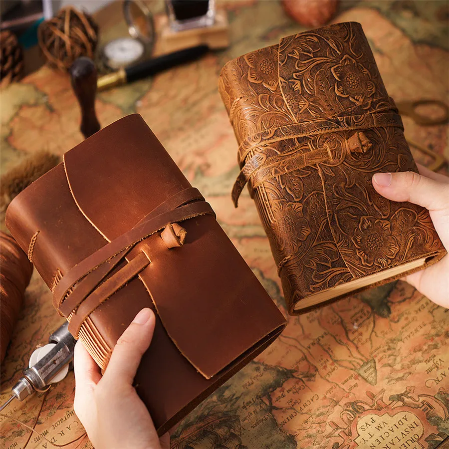 Handmade Leather Artists Sketchbook, Journal, Diary - Vintage, Retro, Blank  Page