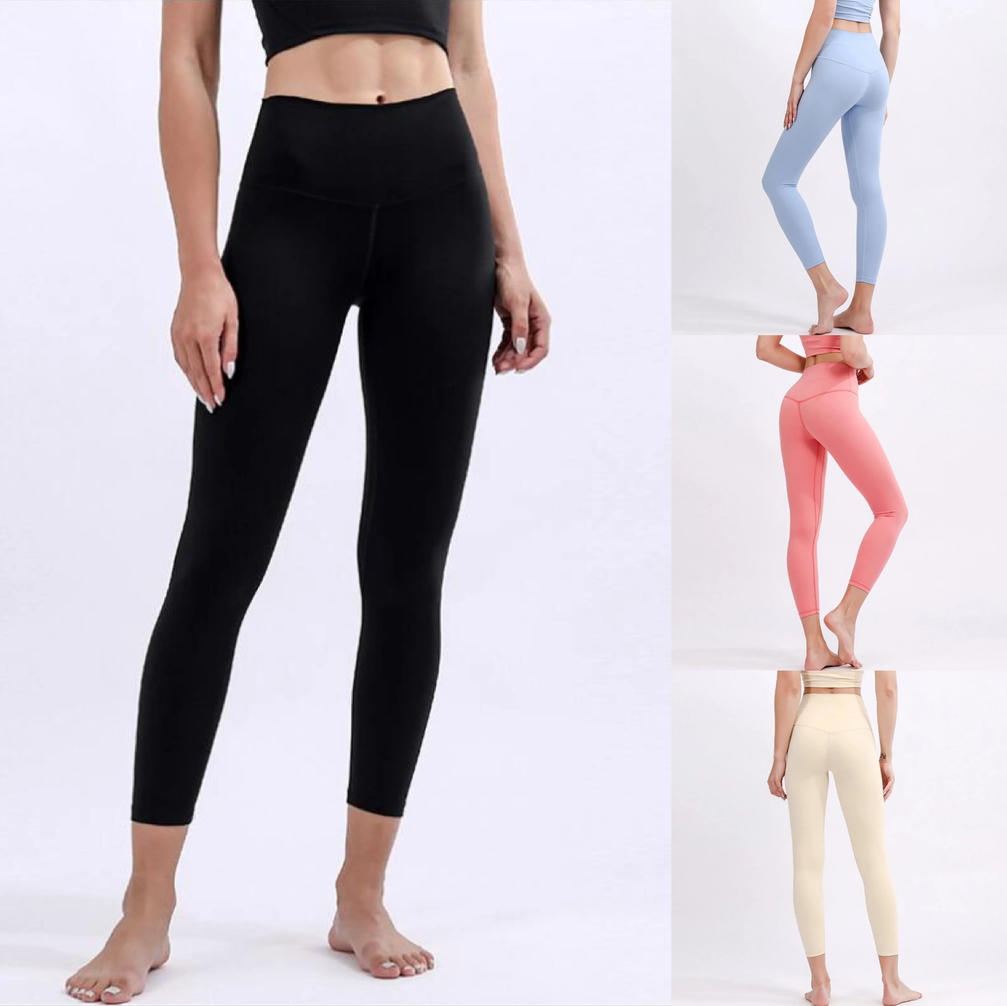 Yoga Leggings sexy di alta qualità Vita alta multicolore movimento fitness elastico esercizio designer Legging Colore puro perfetto