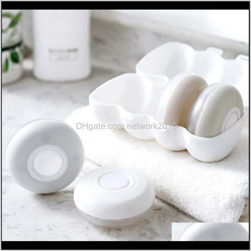4 pcs round storage bottles press type travel camping soap lotion shower gel emulsion dispensers makeup organizer containers box