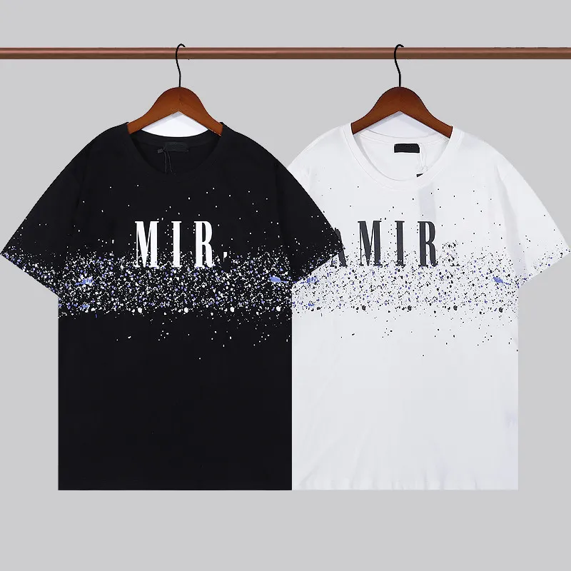 2022新しい夏の豪華なメンズTシャツMirトップクオリティTシャツファッションデザイナー女性ストリートカジュアルティーS-XXL