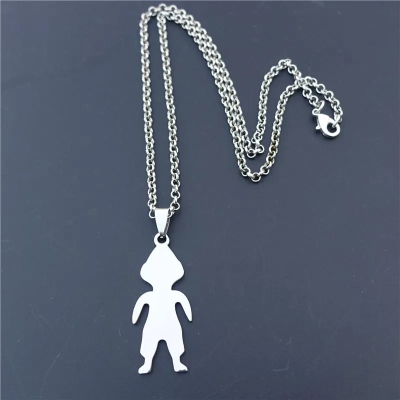 Collane con ciondolo Collana in acciaio inossidabile Uomo Ragazzi Figura Bambini Gioielli per bambini