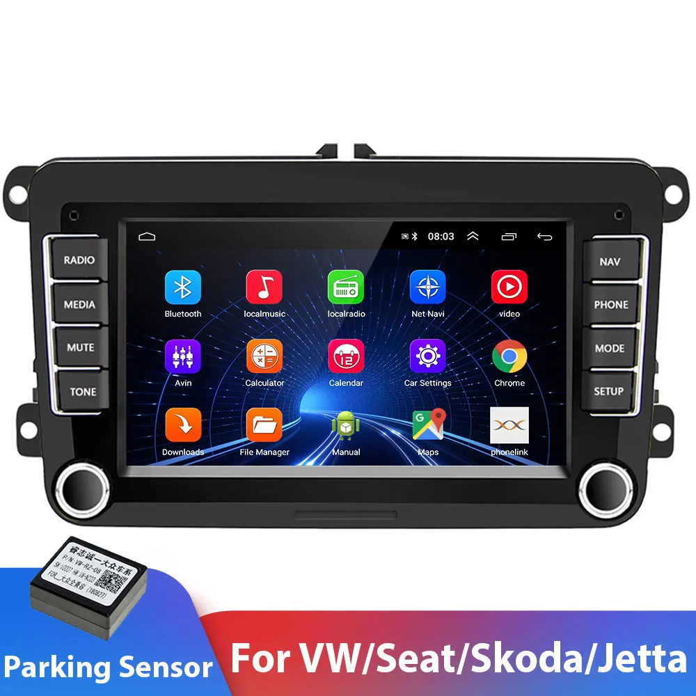 2din Android Araba Radyo GPS Multimedya Player VW / Volkswagen / Golf / Passat / Koltuk / Polo Araba Stereo Için Autoradio
