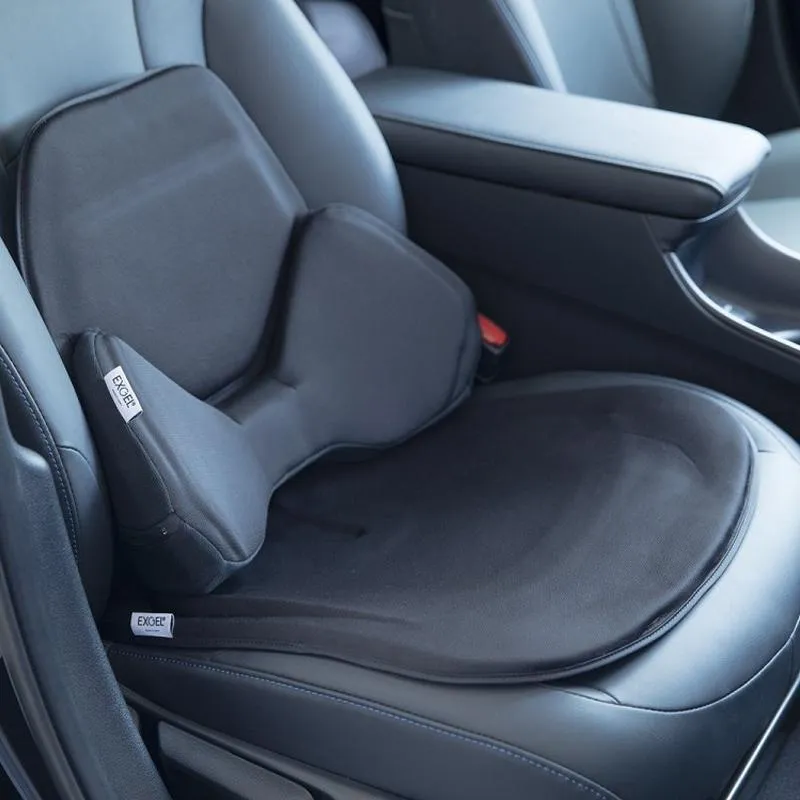 Cojines de asiento EXGEL Cojín de látex Soporte lumbar para aliviar la fatiga Accesorios para automóviles transpirables