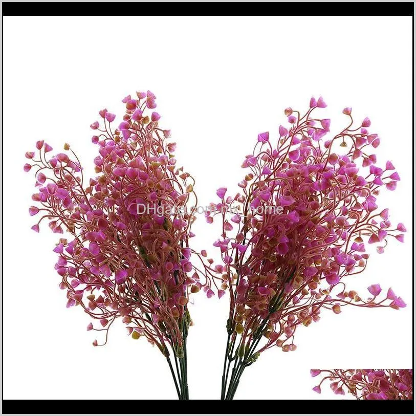 simulation lily of the valley bouquet artificial plastic fake flowers wedding diy flores home party feast decor flower decorative &