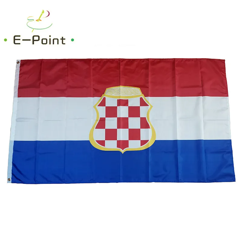 République croate d'Herzeg-Bosnie 3 * 5ft (90cm * 150cm) Drapeaux en polyester Bannière Pays-Bas décoration volant maison jardin Cadeaux de fête
