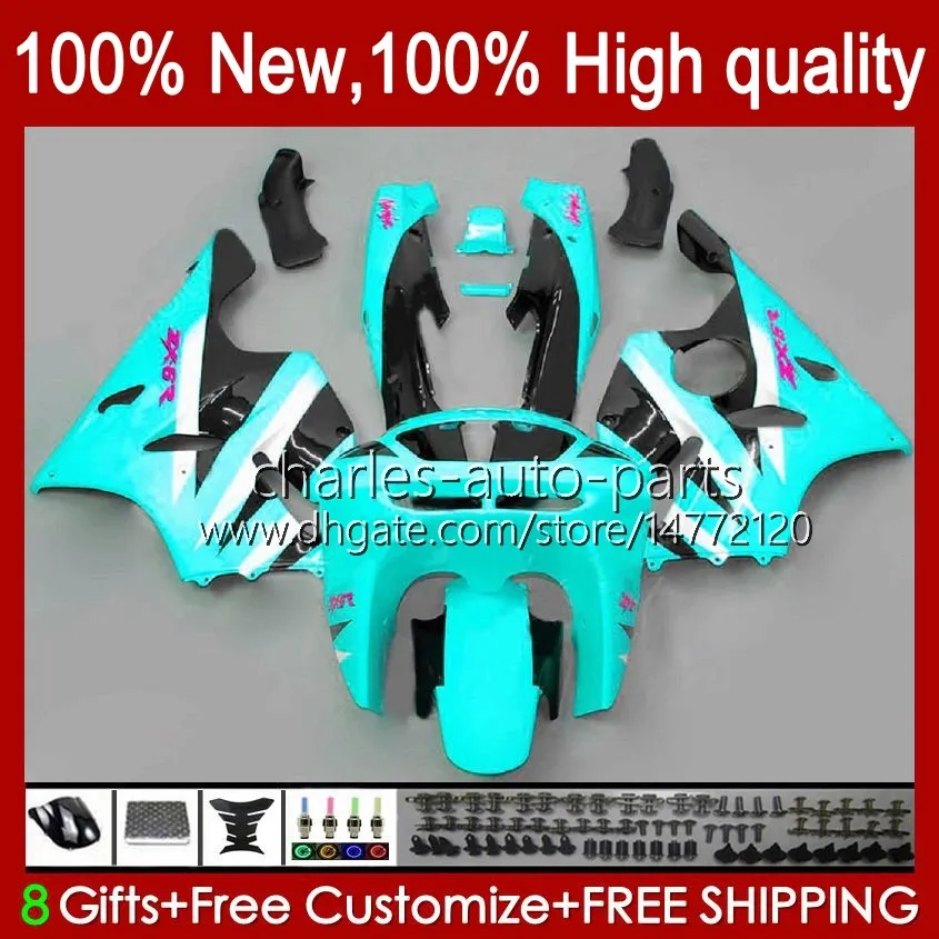 Body kit For KAWASAKI NINJA glossy cyan ZX-636 ZX 6R 636 600CC 600 CC 1994 1995 1996 1997 Bodyworks 50HC.80 ZX600 ZX 6 R ZX636 ZX-6R 94-97 ZX600C ZX6R 94 95 96 97 Fairing