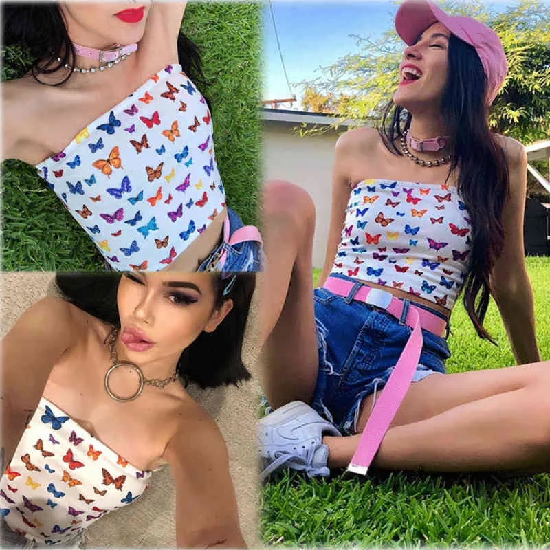 Summer Fashion Nuove donne sexy con spalle scoperte Top a tubo elastico Reggiseno Camicetta StraplBandeau Crop Top Camicia X0507