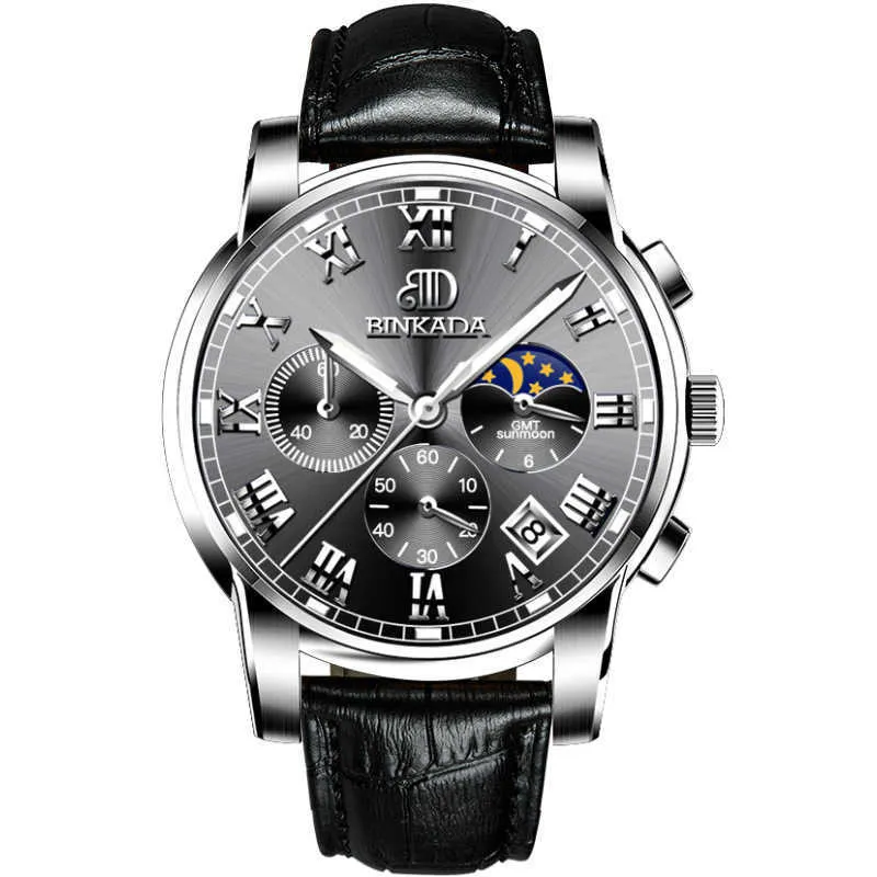 Benkada New Waterproof Men's Watch Quartz Steel Watches Watches Hot Pelling Domineering Wristwatch Mosty Style