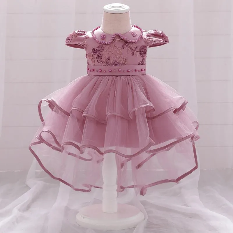 Robes de fille 0-24m filles nées 1ère robe d'anniversaire pour bébé fille papillon baptême mariage princesse