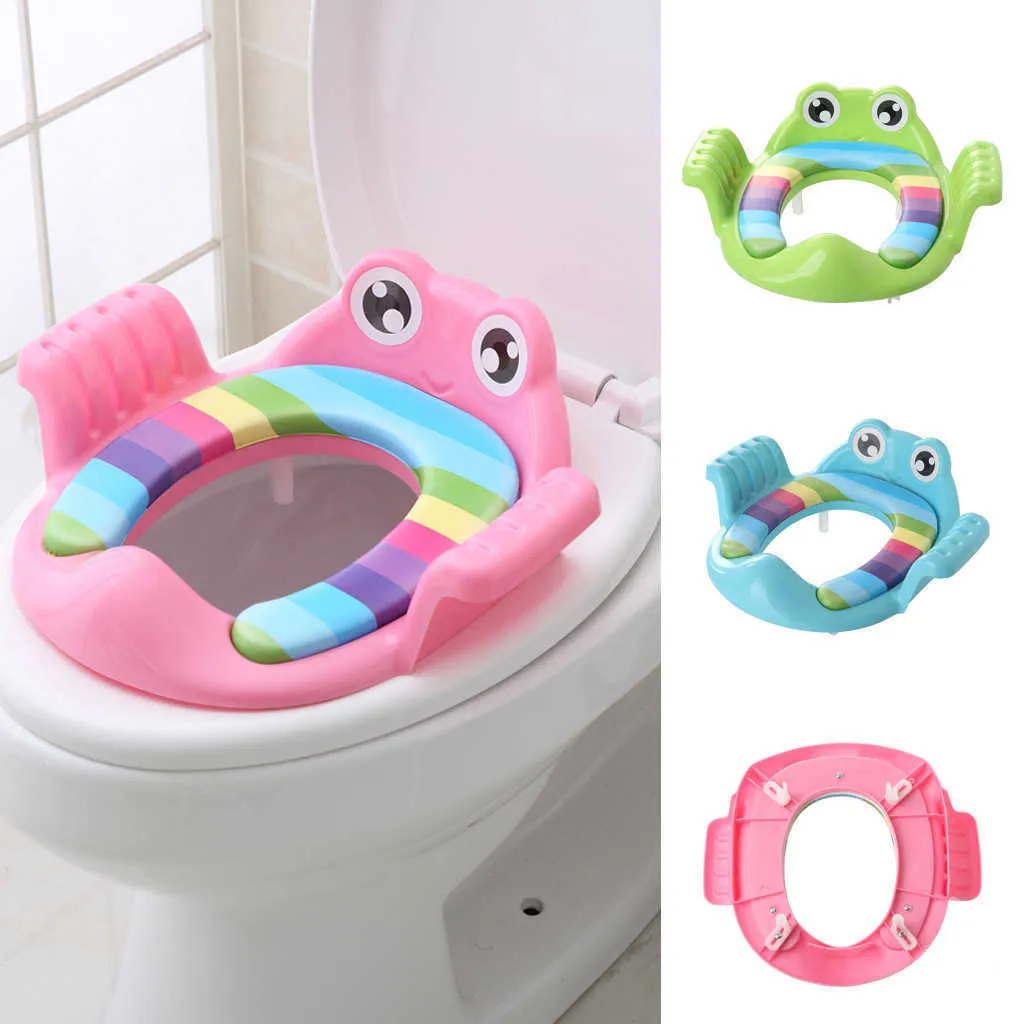 New Cute Baby Child Potty Toilet Trainer Seat Step Stool Ladder Adjustable Training Chair for 6 months to 5 year baby LJ201110