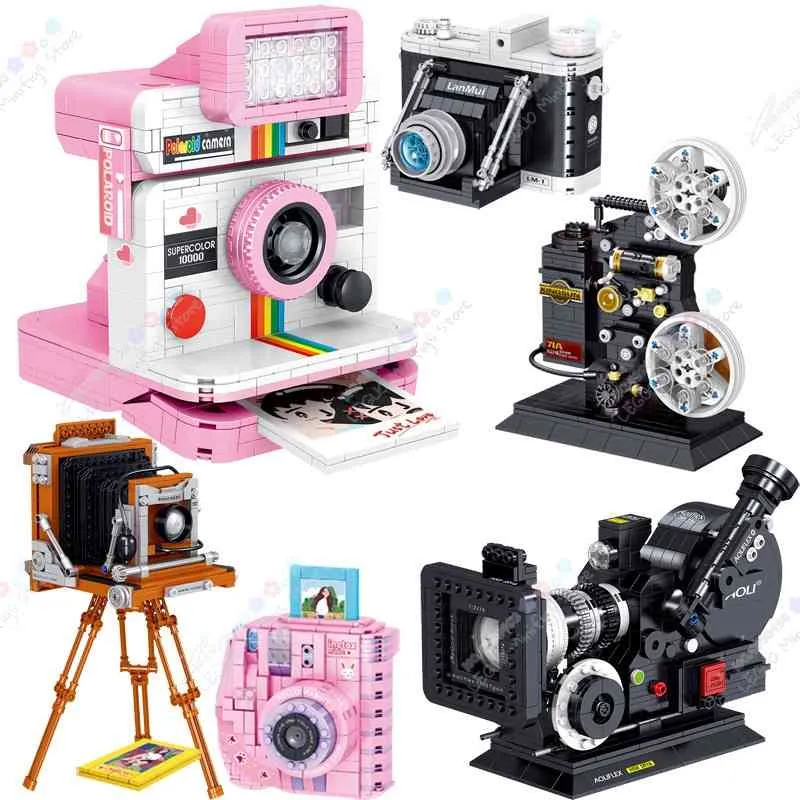 High-Tech Digitalkamera Bausteine Creator Set Modell Retro Sammeln DIY Ziegel FY2A SLR Ziegel MOC Spielzeug für Kinder Geschenk X0503