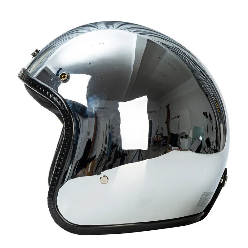 chrome motorcycle helmet for sale Highway 21 9mm Half Motorcycle, DOT Approved, Lightweight Low Profile Cruiser Protection, FMVSS 218 Certified (Chrome, 4X-Large) Time for a trip Time for the Mayan Style Half Helmet.The perfect helmet for the perfect trip CHROME SHORTY Beetle Helmets
