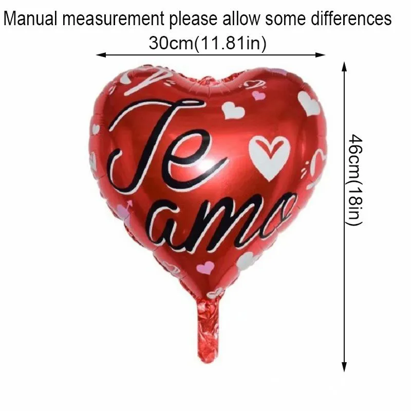 18inch Gold Silver Red Heart Love Balloon Decoration Pure Color Foil Helium Baloon Wedding Valentine`s Day Birthday Party Supplies ZXFTL1593