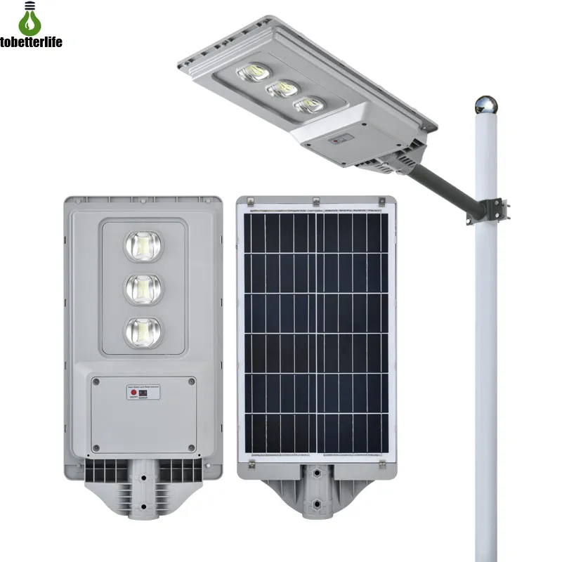 300W Solar Street Light - Super Bright LED Outdoor Security Lamp with ...