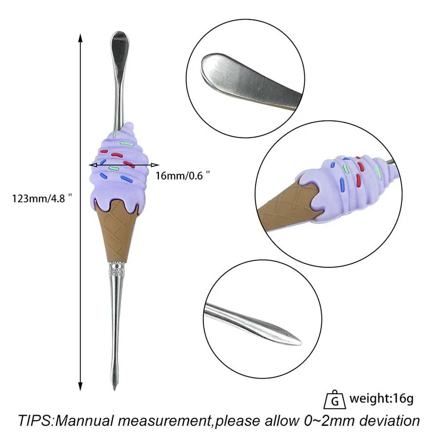 Wax Dab Tool Steel Dabber Tools kits de silicone acessórios para fumar para fumaça