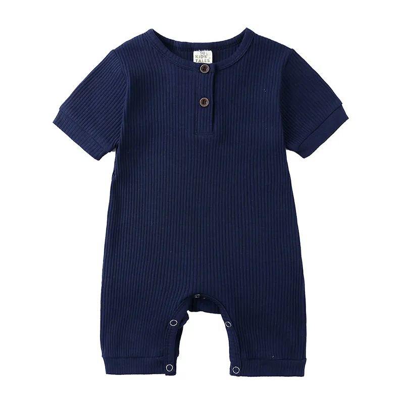 Neonati maschi Vestiti Pagliaccetto Ragazze Costumi estivi Tuta Abbigliamento per bambini Per neonato Manica corta pigiama 210413