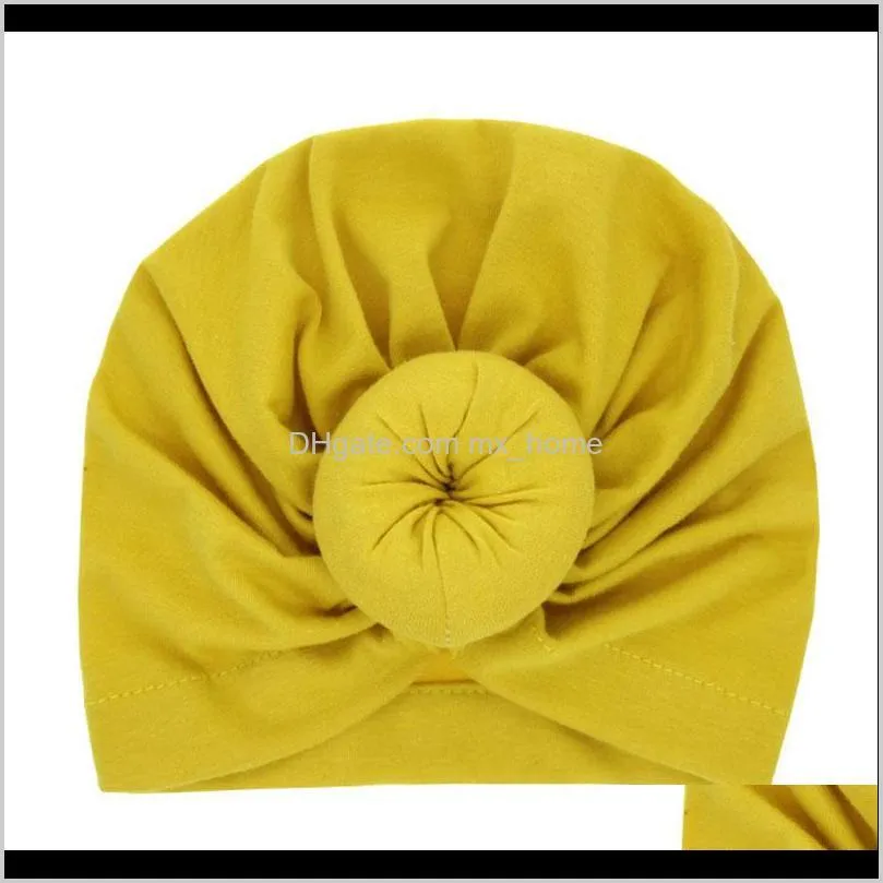 wholesale new fashion baby turban headbands soft ball bohemia hair accessories children kids hats shipping