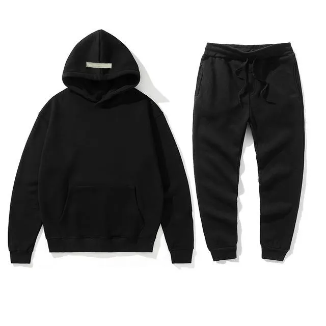 남자 여성 Tracksuits 디자이너 슈트 가슴에 커플 후드 스웨터 스웨터 바지 플러스 사이즈 S-XXXL