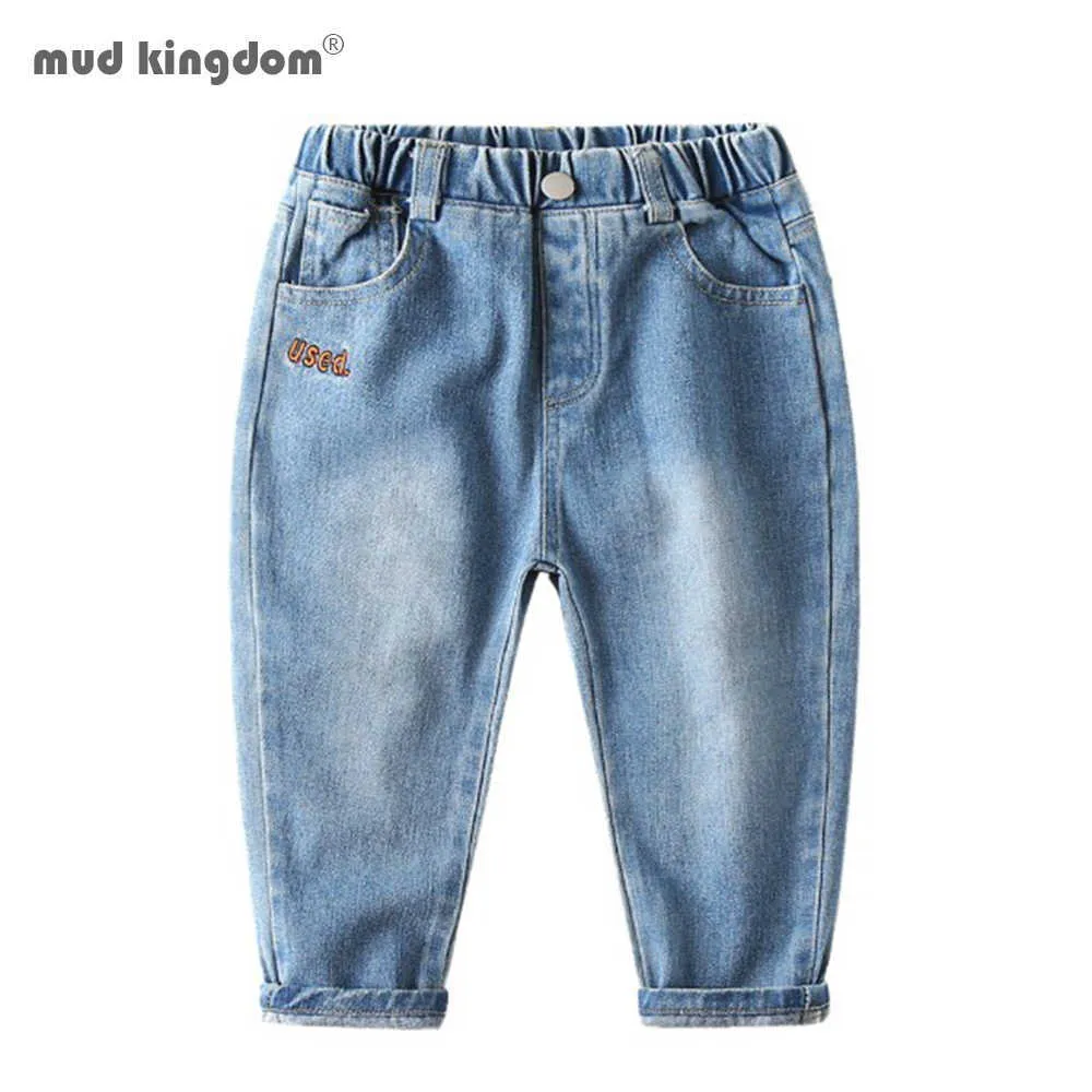 Mudkingdom Automne Printemps Bébé Garçons Jeans Pantalon Enfants Vêtements Coton Casual Enfants Pantalon Denim 210615