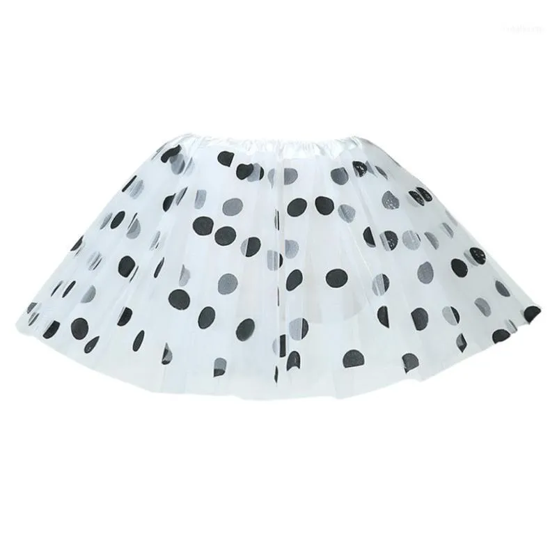 Rokken kinderen meisjes tutu rok peuter polka dot tule ballet kleding kinderen party dance mini-kostuum1