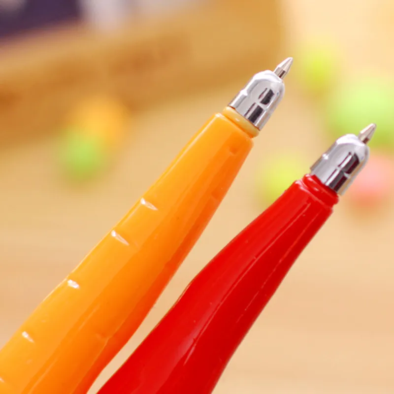 Vegetable Fruit Ballpoint Pens Creative Gel Pen Cartoon Ballpoint Pen Fruit And Vegetable Shape Ballpoint Pens 16 Style DH8588