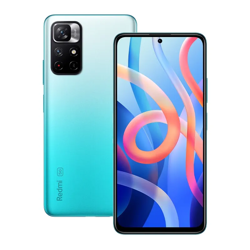 Original Xiaomi Redmi Note 11 5G Mobiltelefon 6GB RAM 128 GB ROM OCTA CORE MTK DIMENSITY 810 Android 6.6 "Helskärm 50MP AI IP53 5000mAh Fingeravtryck ID Smart mobiltelefon