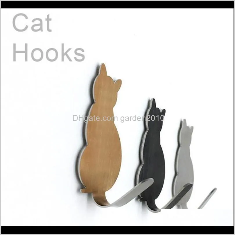 kitten stainless steel adhesive strong self adhesive door wall hangers hooks suction heavy load rack for kitchen tools bathroom
