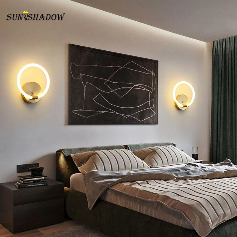 モダンな壁面照明屋内の小さなLEDランプのための居間の寝室のベッドサイドの食事家Simpleictyの装飾照明器具