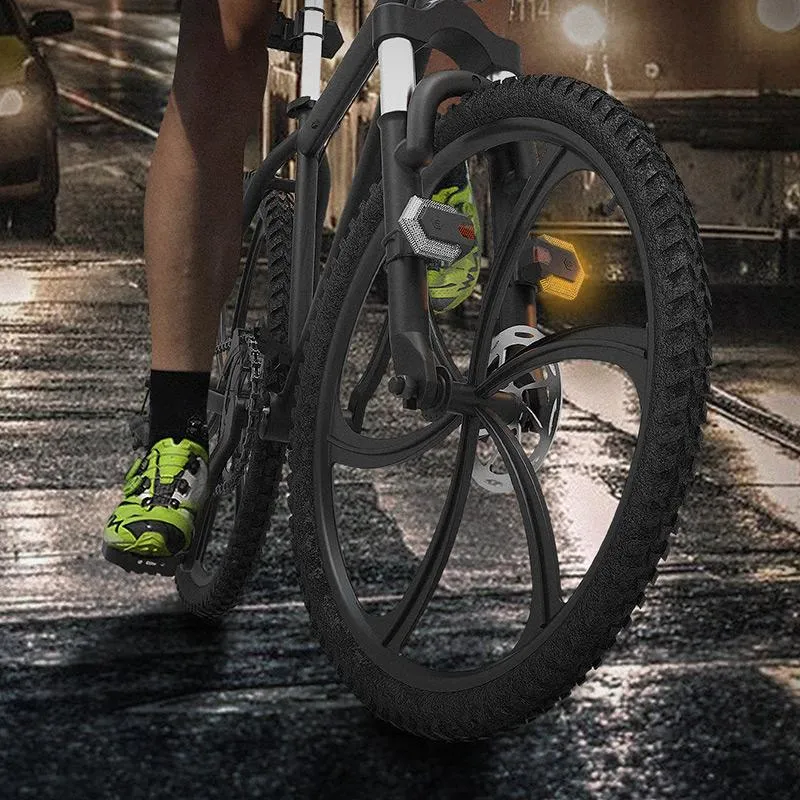 أضواء الدراجة ذكي إشارة الدوران اللاسلكي الإشارة الأمامية والخلفية مؤشر الاتجاه مؤشر دراجة هكتار هكتار