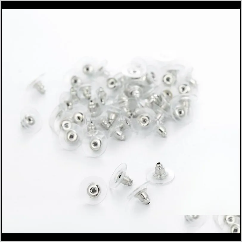 alloy earring backs stoppers earnuts stud earring stopper back plugs diy jewelry findings accessories making 31 q2