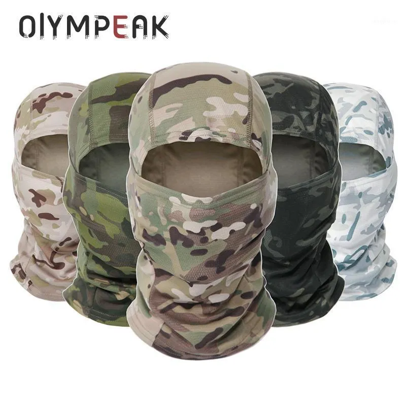 Tactique Camouflage cagoule visage complet écharpe masque randonnée cyclisme chasse armée vélo militaire tête couverture casquettes masques