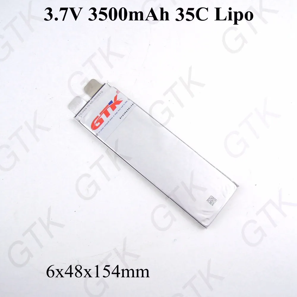 3 pz 6048154 batteria lipo 3.7 v 3500 mah lipo 35c scarico 3300 mah Per RC 3 s 11.1 v utensili elettrici per elicotteri FAI DA TE