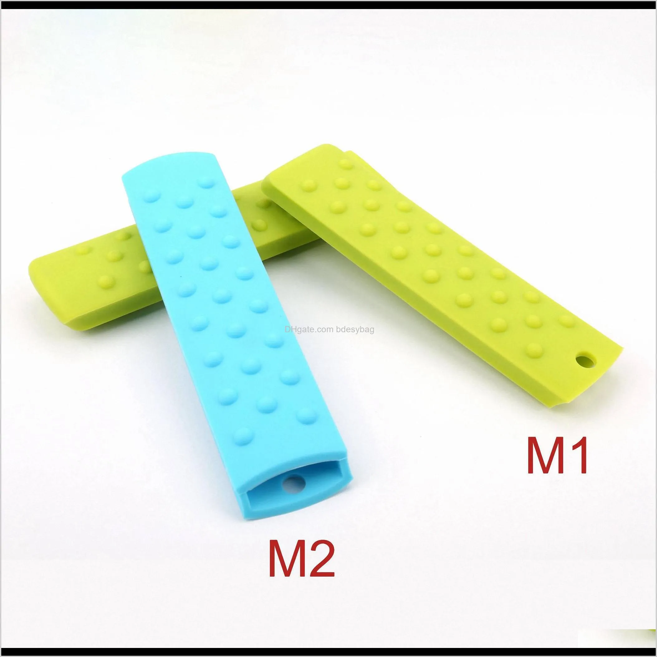 kinds silicone pot pan handle holder heat resistant anti skid anti hot protector brand new drop shiipping