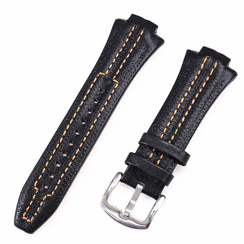 DHgate 17x27mm Leather Watch Strap Compatible Con Seiko Sportura Snl029p2 Snl021p1 Sna595p2 Snl017p1 Watch Band Bracelet Belt H0915 Fashion Accessories