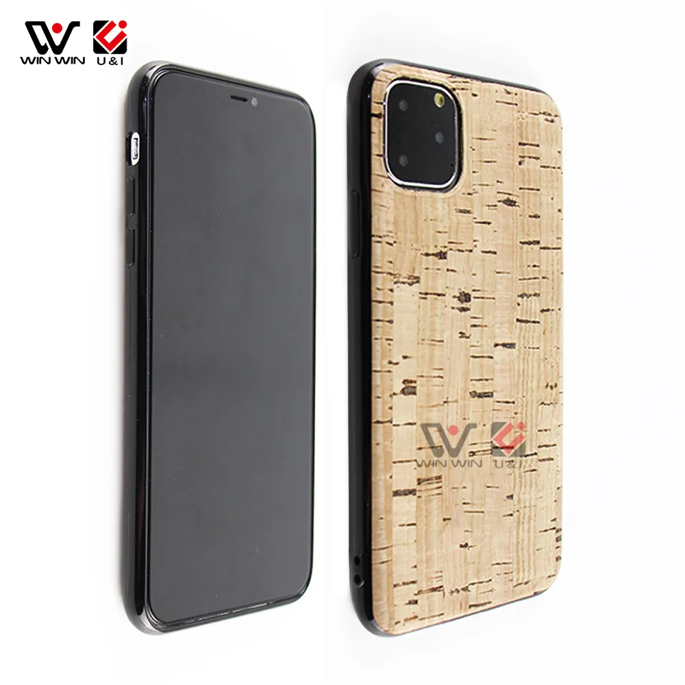 Wstrząsy przypadki telefoniczne Wodoodporne dla iPhone 6 7 8 plus 11 12 Pro X XS XR MAX Natural Cork TPU Non-Slip 2021 Moda Powrót Cover Shell