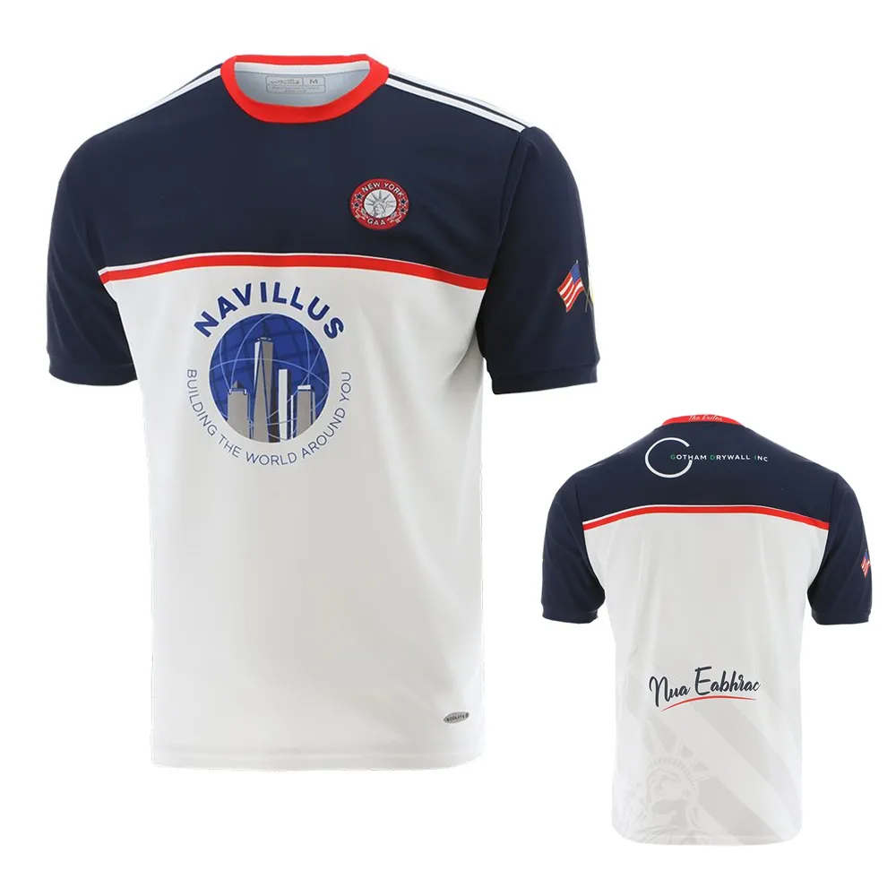 New York GAA Home Jersey Ireland Cricket baseball softball tröja