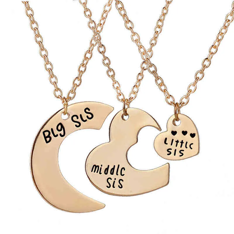 Selopu Mother Daughter Necklace Mom Sister Jewelry 3 Pcs Mom Big Sis Lil  Sis Pendant Necklace | Fruugo US