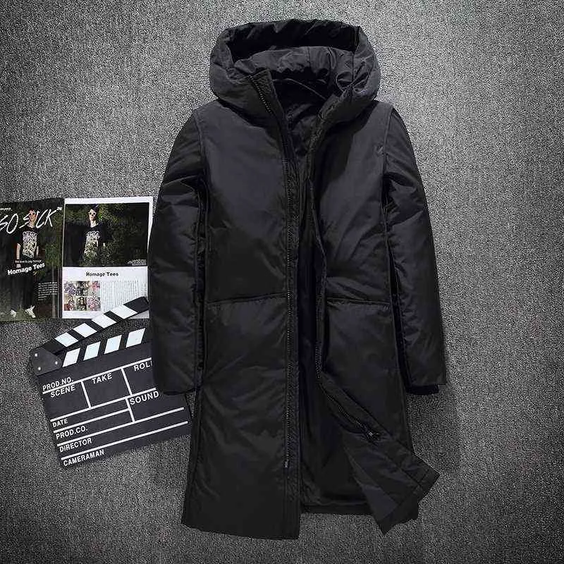 Mode Lange Warme Winter Jacke männer Wasserdichte Kleidung Männlichen Baumwolle Herbst Mantel Qualität Weiße Ente Unten Parkas Männer Mantel g1108