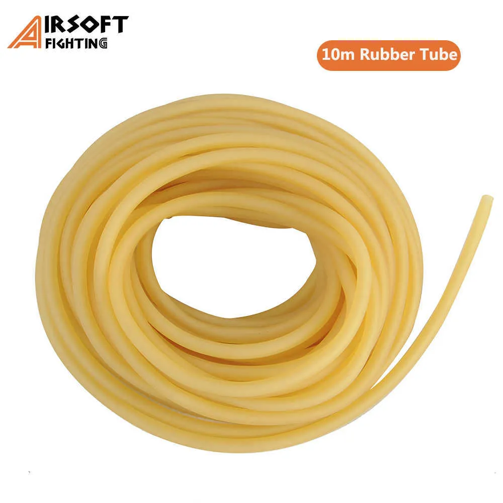 10m Rubber Tube Natural Latex Slingshots Tubing Band For Slingshot Hunting Band Catapults Fitness Yoga Tactical Bow Accessories H1026