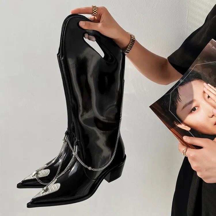 Knee high boots black friday cheap