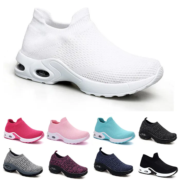 Mode män löparskor typ8 vit svart rosa laciness andningsbara bekväma mens tränare kanfas sko sport sneakers löpare 35-42