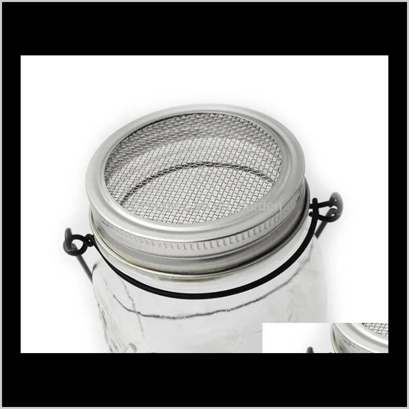 sprouting lids for regular / wide mouth mason jars canning jar stainless steel sprouting jar lid kit sprout germinator set sn14119